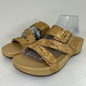 Vionic Cork-Style Tan Sandals NWOB